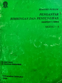 Image of Materi Pokok Pengantar Bimbingan dan Penyuluhan