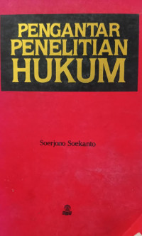 Image of Pengantar Peneliatian Hukum